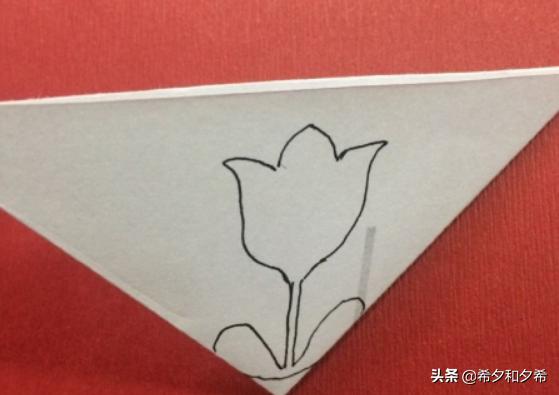 手工剪花朵简单好看(一刀剪五瓣花)